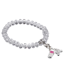 Beaded Charm Carrier Stretch Bracelet