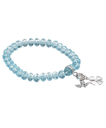 Beaded Charm Carrier Stretch Bracelet