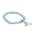 Beaded Charm Carrier Stretch Bracelet