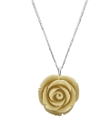 Sterling Silver Rose-Shaped Pendant
