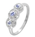 Sterling Silver & Tanzanite Ring