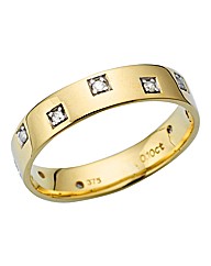 9 Carat Gold Ladies Wedding Band