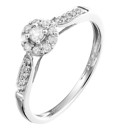 9 Carat White Gold 1/4ct Diamond Ring