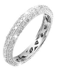 9 Carat White Gold 3/4ct Eternity Ring