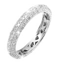 9 Carat White Gold 3/4ct Eternity Ring