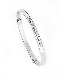 Sterling Silver Personalised Bangle