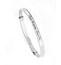 Sterling Silver Personalised Bangle