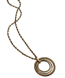 Fiorelli Twisted Metal Circular Pendant