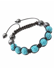 Blue Crystal Bead Bracelet