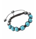 Blue Crystal Bead Bracelet
