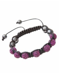 Purple Crystal Bead Bracelet