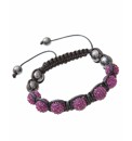 Purple Crystal Bead Bracelet
