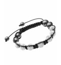 White Crystal Bead Bracelet