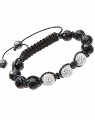White Crystal Bead Bracelet