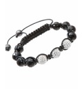 White Crystal Bead Bracelet