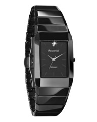 Accurist Gents Ceramic Diamond-Set Watch