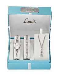 Limit Silver-tone Personalised Watch Set