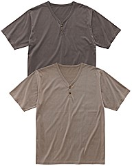 Southbay Pack of 2 Y-Neck T-Shirt