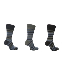 Mens Pack of 6 Gentle Grip Socks