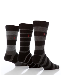 Farah Pack of 3 Jaquard Socks
