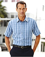 Premier ManShort Sleeve Check Shirt Long