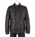 Woodland Leather Puffa Coat