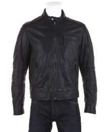 Woodland Leather Biker Jacket