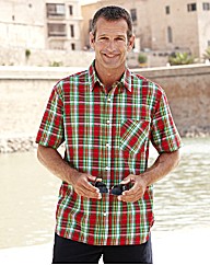 Southbay Short Sleeve Check Shirt Long