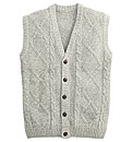 Premier Man Aran Button Waistcoat