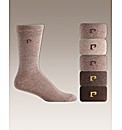 Pierre Cardin Pk 5 Plain Socks