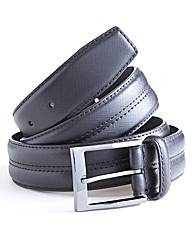 Premier Man Leather Stitch Detail Belt