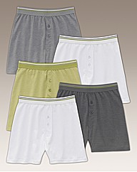 Premier Man Pk of 5 Knitted Boxer Shorts
