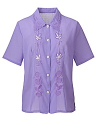 Slimma Embroidered Blouse With Sequins