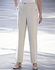 Pull On Trouser With Pocket Detail 25in