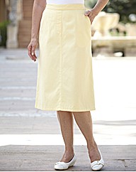 Pull On Brushed Cotton Skirt Length 27in