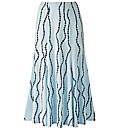 Print Slinky Skirt Length 29in