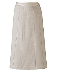 Panel Lined Textured Skirt L27 ins
