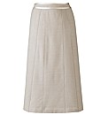 Panel Lined Textured Skirt L27 ins