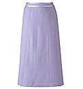 Panel Lined Textured Skirt L27 ins