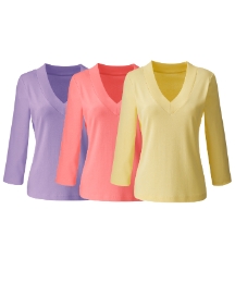 Pack of 3 V-Neck Tops