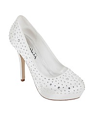 Perfect Bella Diamante Detail Court Shoe