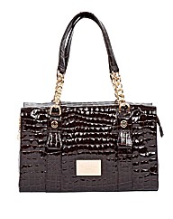 Claudia Canova Krokoteanta Shoulder Bag