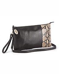 Malissa J Python Clutch