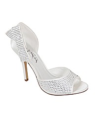 Perfect Avril Diamante Bow Trim Sandals