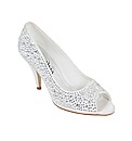 Perfect Jenna Diamante Peep Toe Shoe