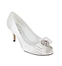 Perfect Ruby Diamante Peep Toe Court