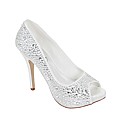 Perfect Sarah Diamante Peep Toe Court