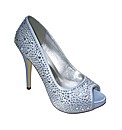 Perfect Sarah Diamante Peep Toe Court