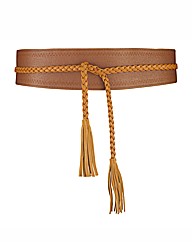 Malissa J Plait And Tassel Waist Belt