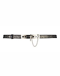 Malissa J Skinny Snake Belt